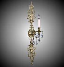  WS9487-O-16G-PI - 1 Light Filigree Extended Top and Tail Wall Sconce